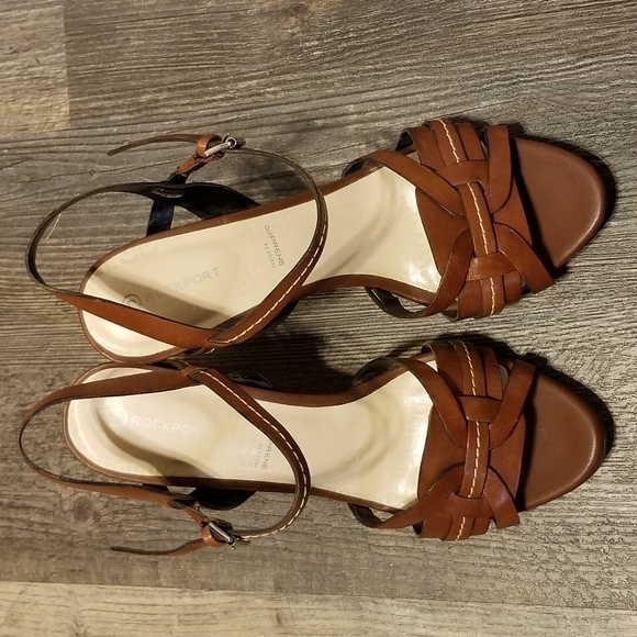 Rockport Adiprene by Adidas Leather Heels sz 8 - Picture 7 of 9